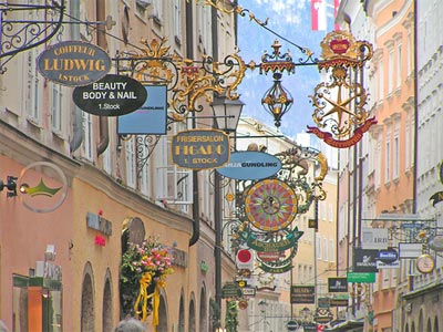 Getreidegasse in Salzburg