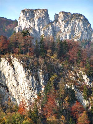 Zwillingswand im Herbst